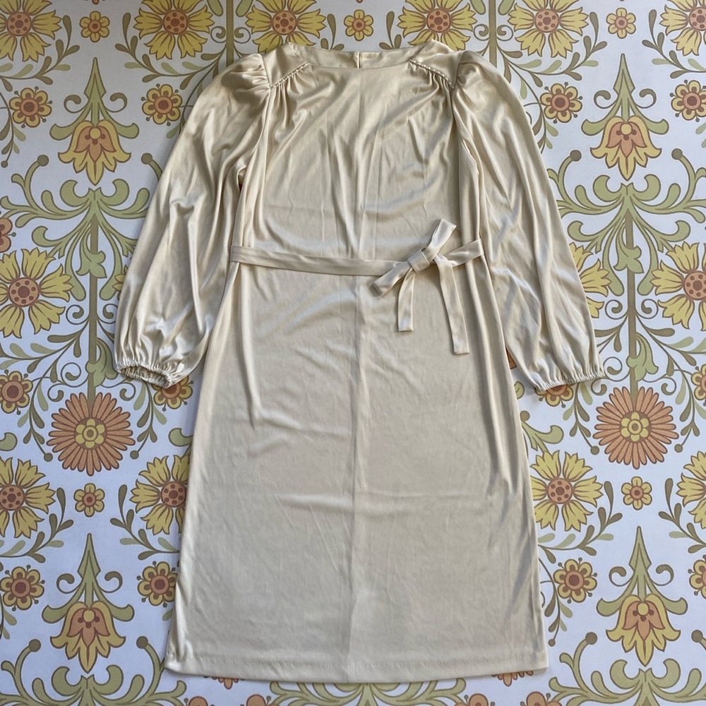 handmade vintage dress - champagne